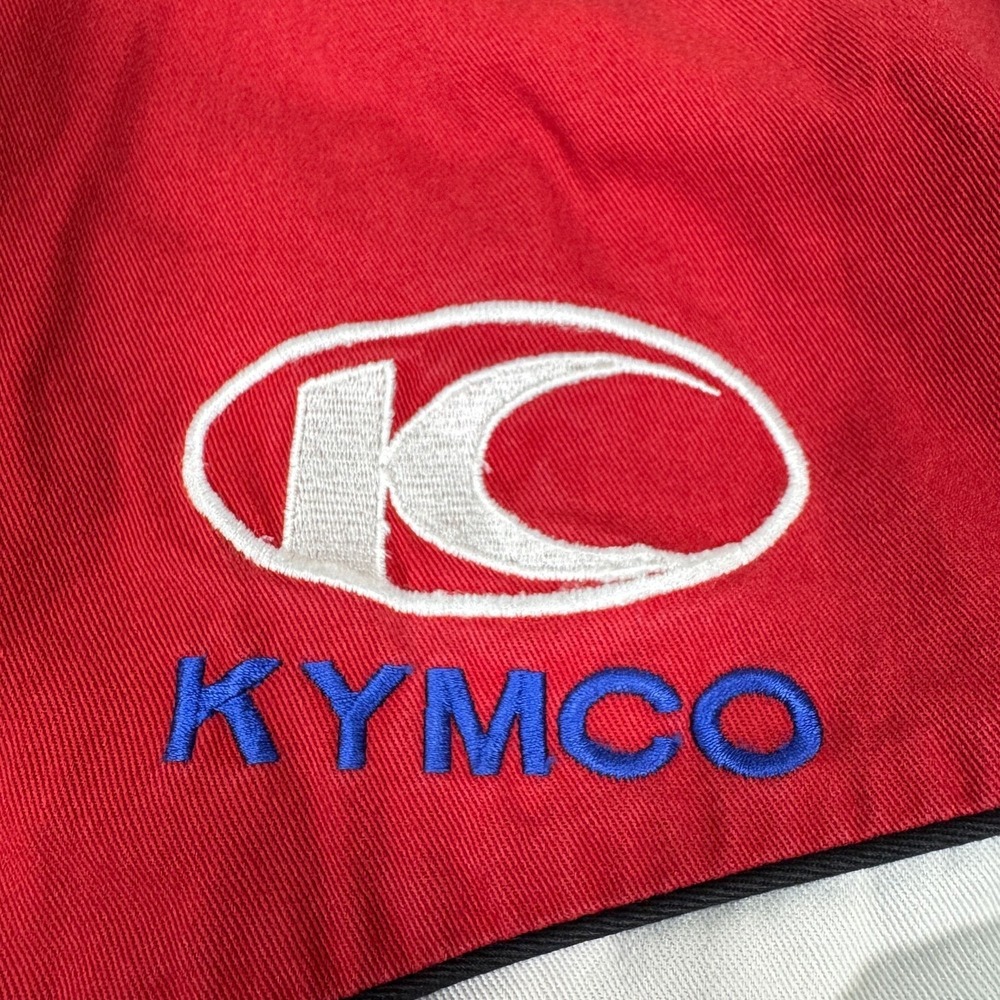 Speed Zone Race Gear Kymco Racing Pit Crew Shirt Mens L Colorblock Embroidered - Picture 6 of 12